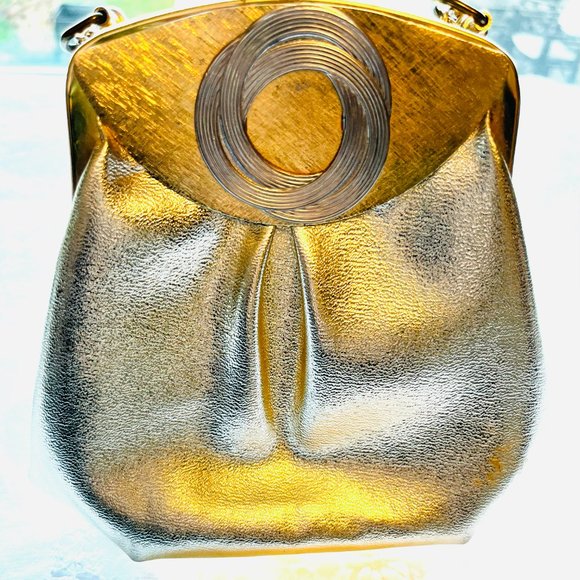 Vintage 1970s Gold Evening Clutch – Ingledew’s - Picture 3 of 10